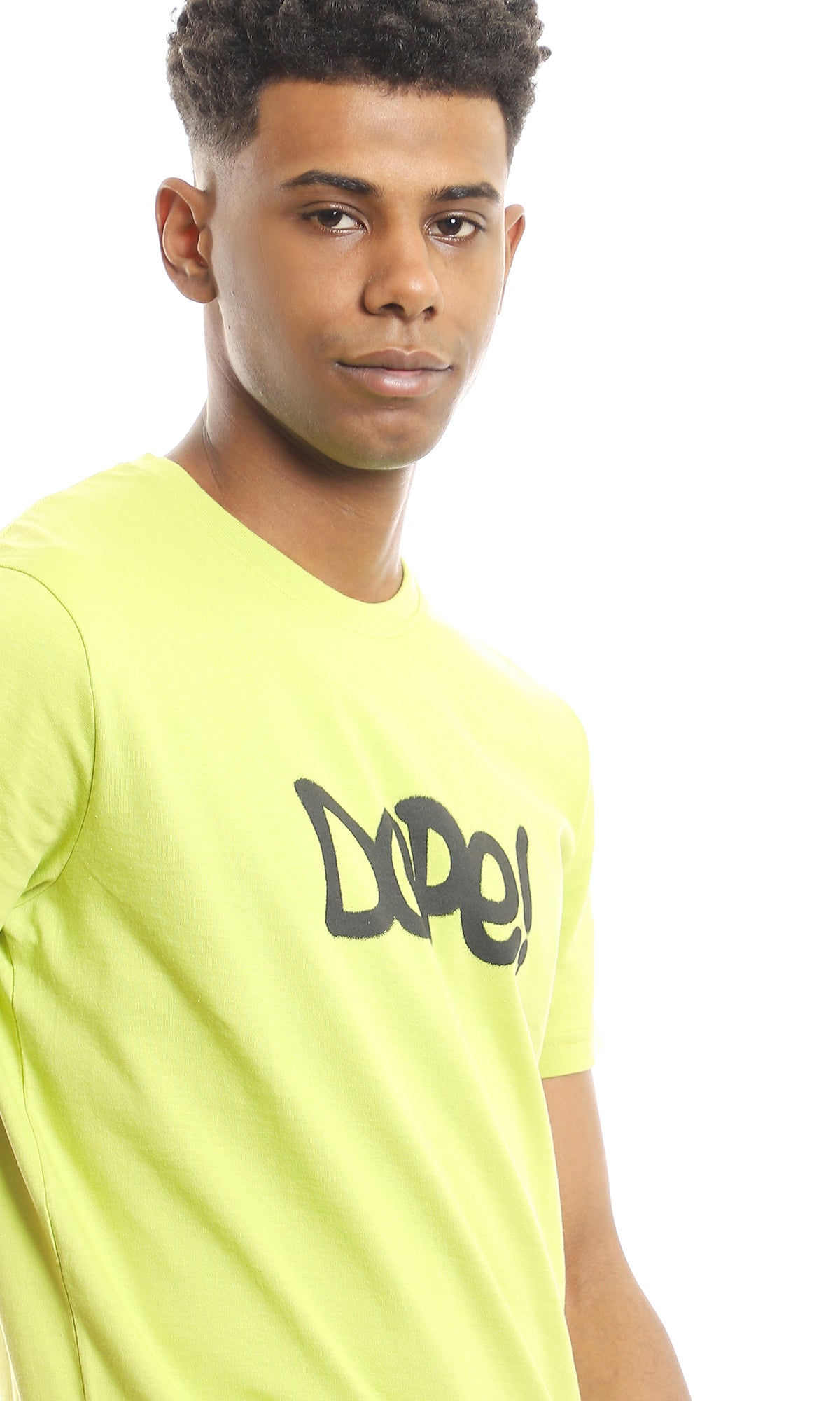 97740 Apple Green "Dope" Cotton Slip On Tee