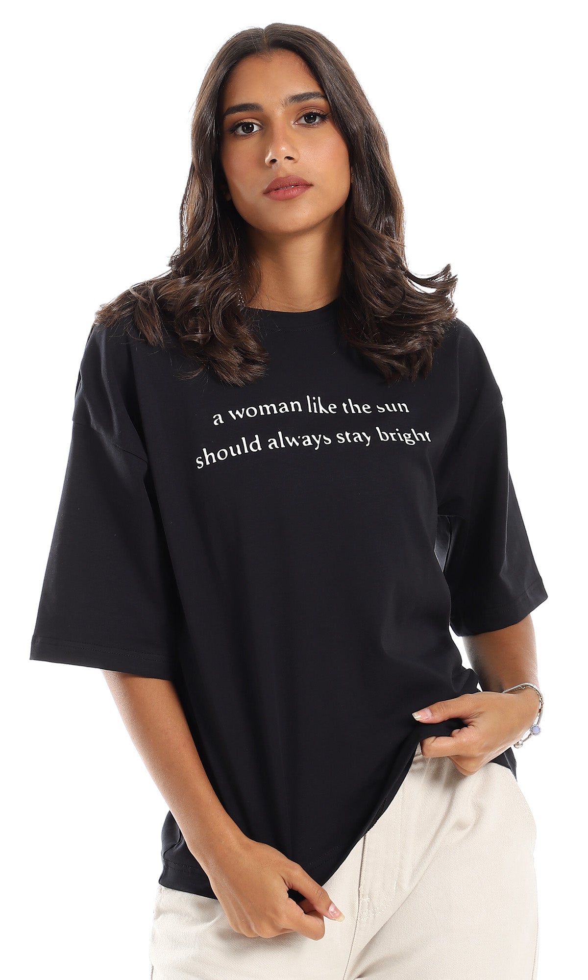 97760-printed-slip-on-short-sleeves-black-cotton-tee-women-short-sleeve-t-shirt