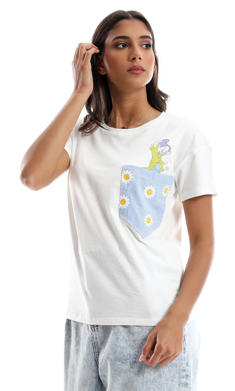 97835 المرأة قصيرة الأكمام تي شيرت