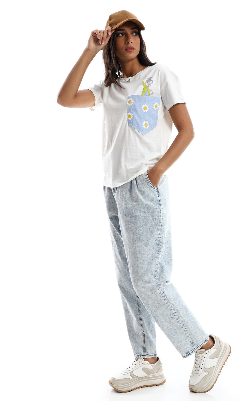 97835 المرأة قصيرة الأكمام تي شيرت