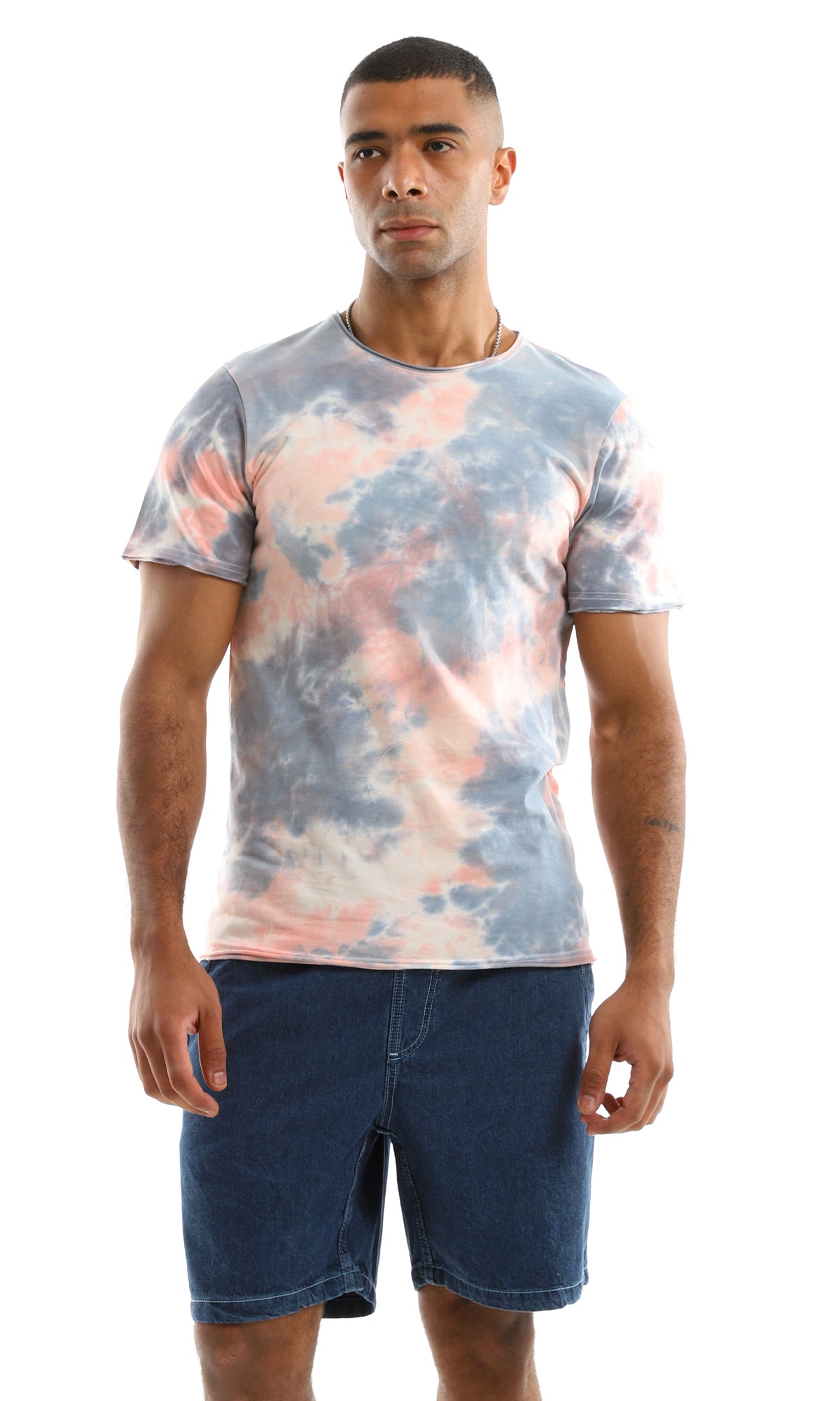 98276 Casual Tie Dye Summer Multicolour Tee