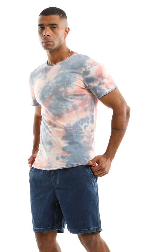 98276 Casual Tie Dye Summer Multicolour Tee