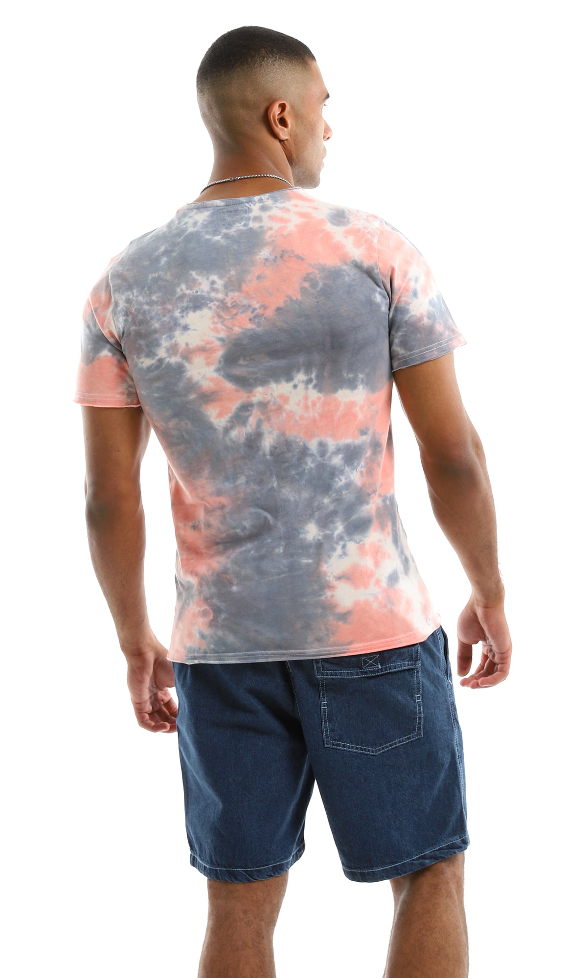 98276 Casual Tie Dye Summer Multicolour Tee