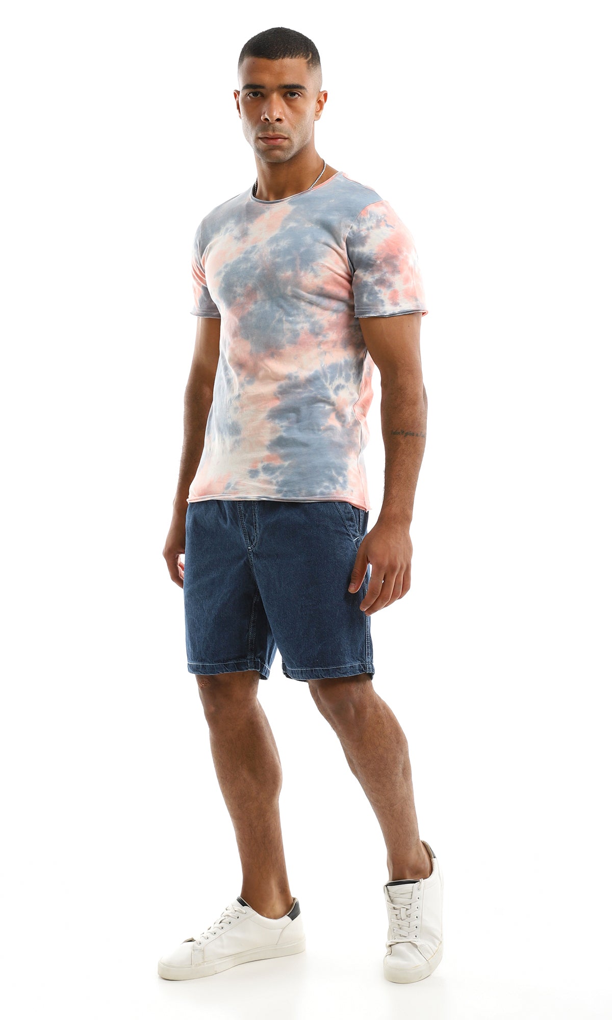98276 Casual Tie Dye Summer Multicolour Tee