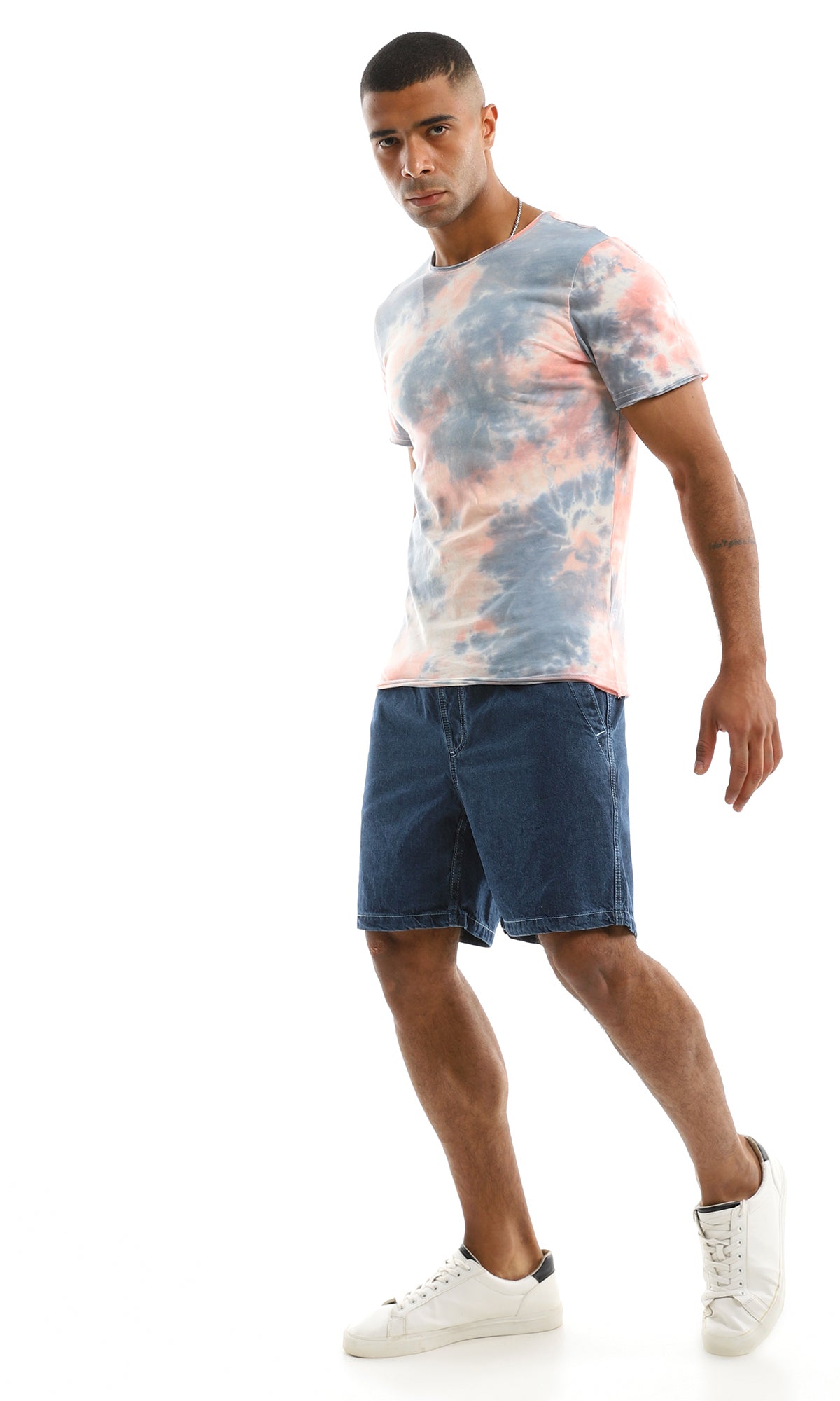 98276 Casual Tie Dye Summer Multicolour Tee