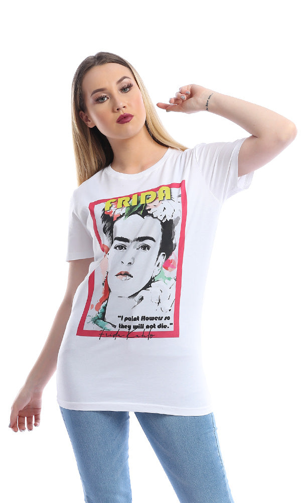 Frida Kahlo - Digital Graphics Basic T-shirt White
