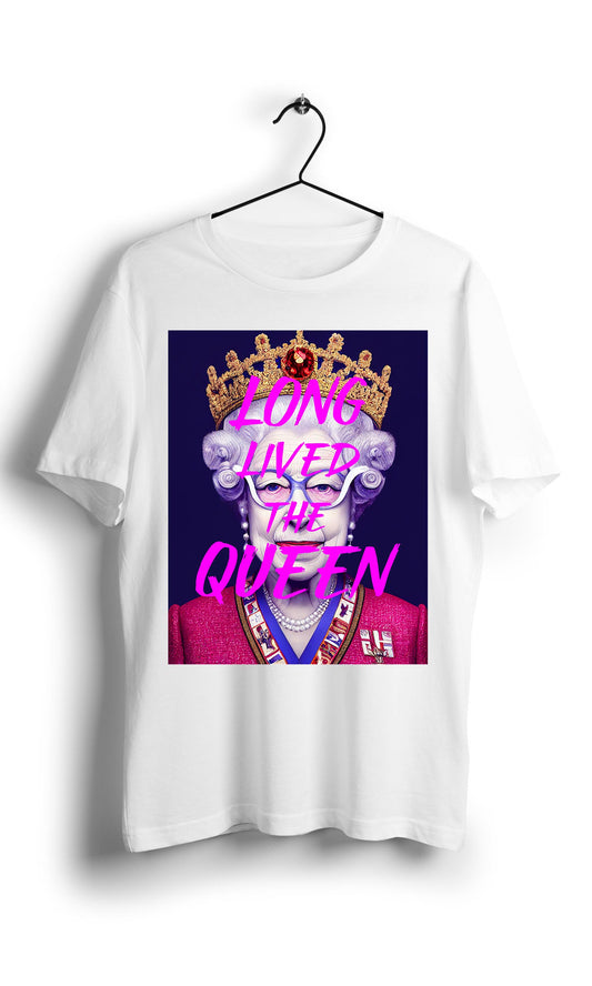 Long Lived The Queen royal Fashion - Digital Graphics Basic T-shirt white