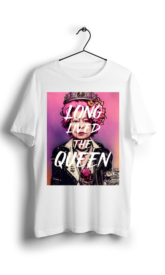 Long Lived The Queen RocknRolla - Digital Graphics Basic T-shirt white