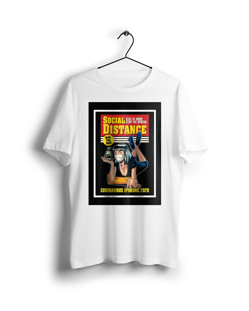 Pulp Fiction Pulp Corona - Digital Graphics Basic T-shirt White - Ravin 