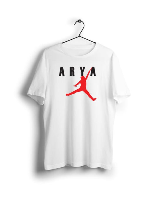 Air Arya Digital Graphics Basic T-shirt White - NAV
