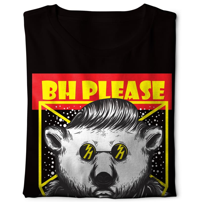 Bear BH please - Digital Graphics Basic T-shirt black - POD