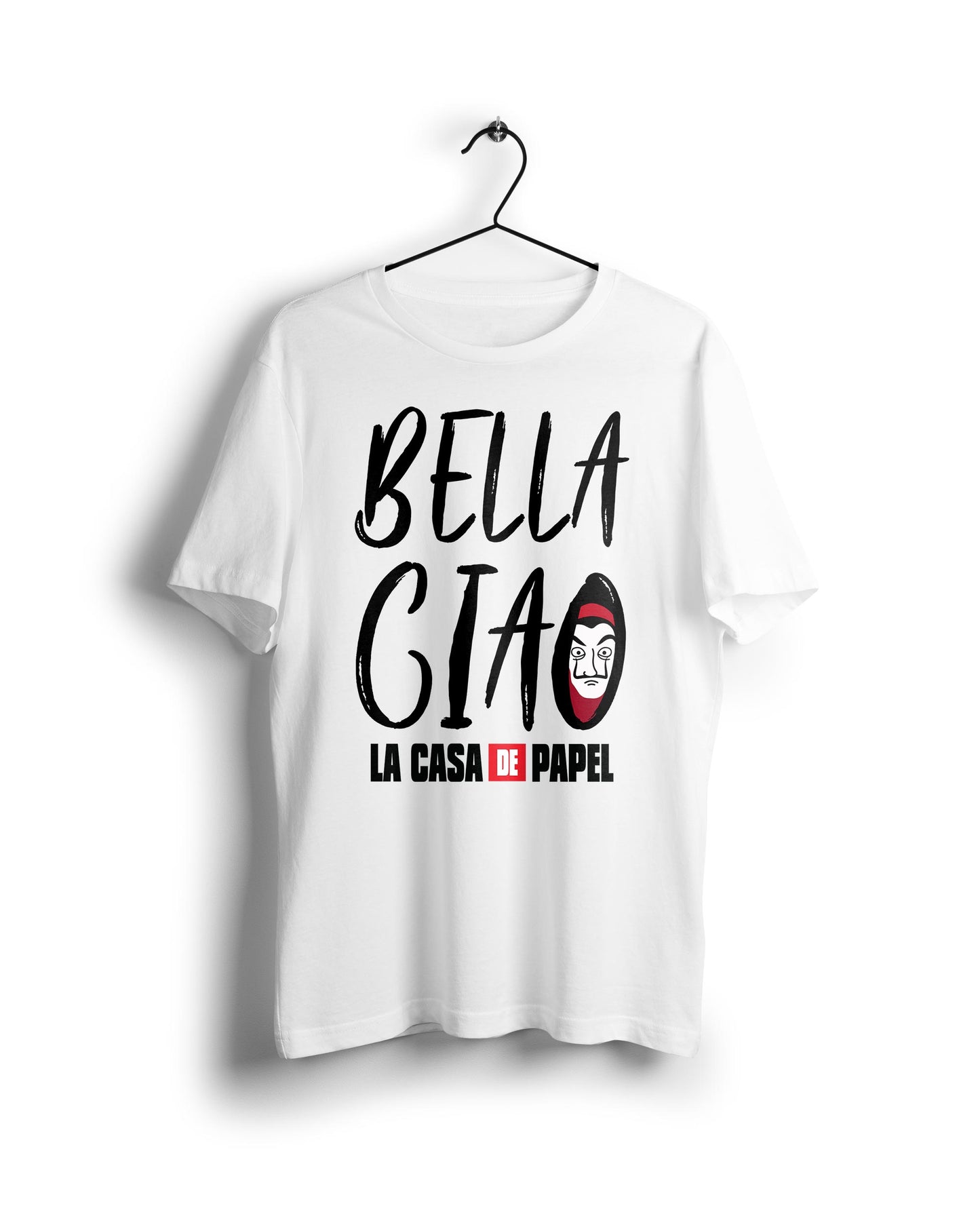 Bella Ciao La Casa De Papel - Digital Graphics Basic T-shirt White - Ravin 