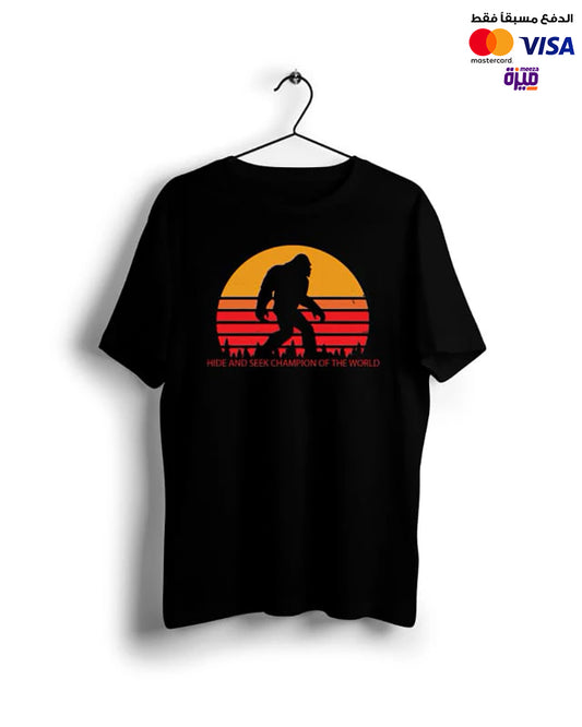 Bigfoot Hide and Seek World Champion - Digital Graphics Basic T-shirt black