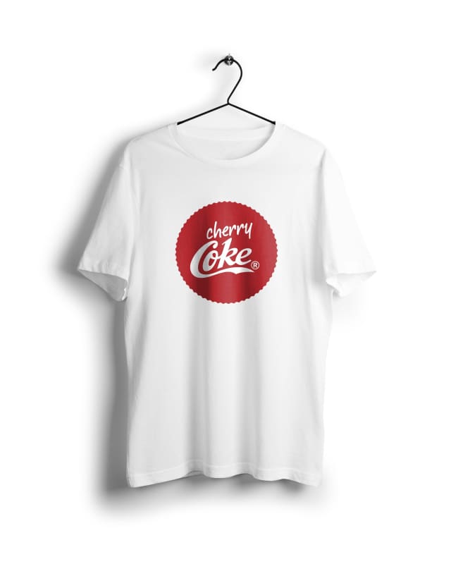 Cherry Coke - Digital Graphics Basic T-shirt White - POD