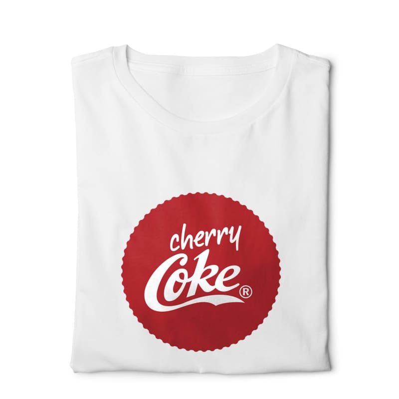 Cherry Coke - Digital Graphics Basic T-shirt White - POD