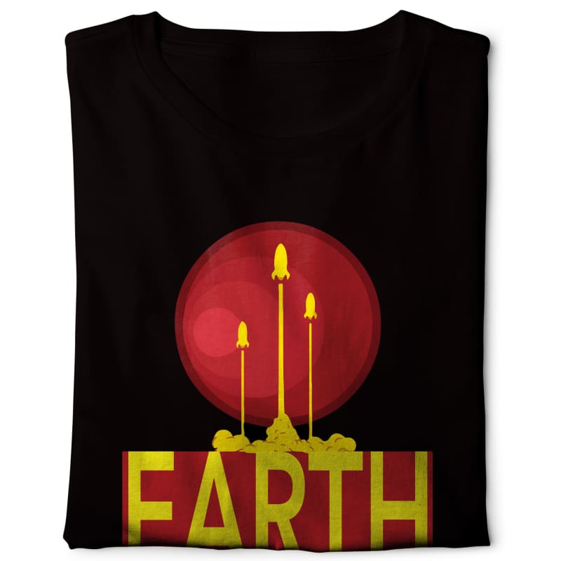 Earth New Home For Aliens - Digital Graphics Basic T-shirt black - NAV