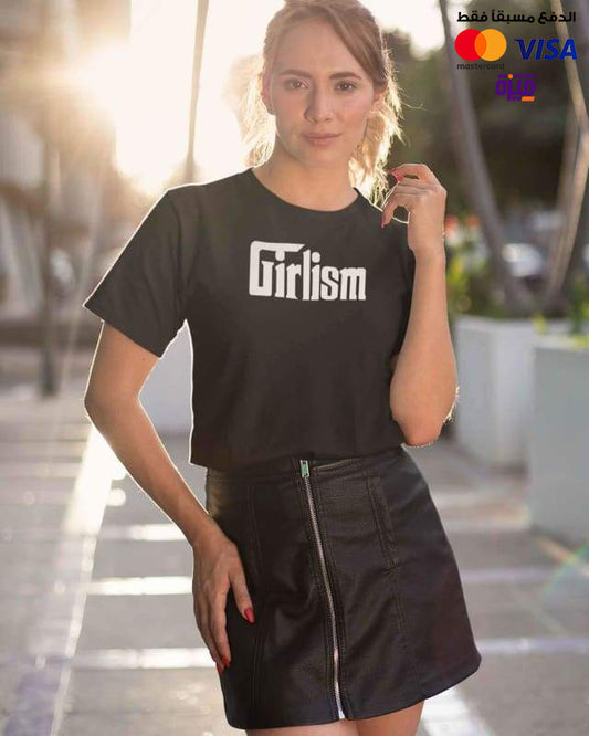 Girlisim - Digital Graphics Basic T-shirt Black