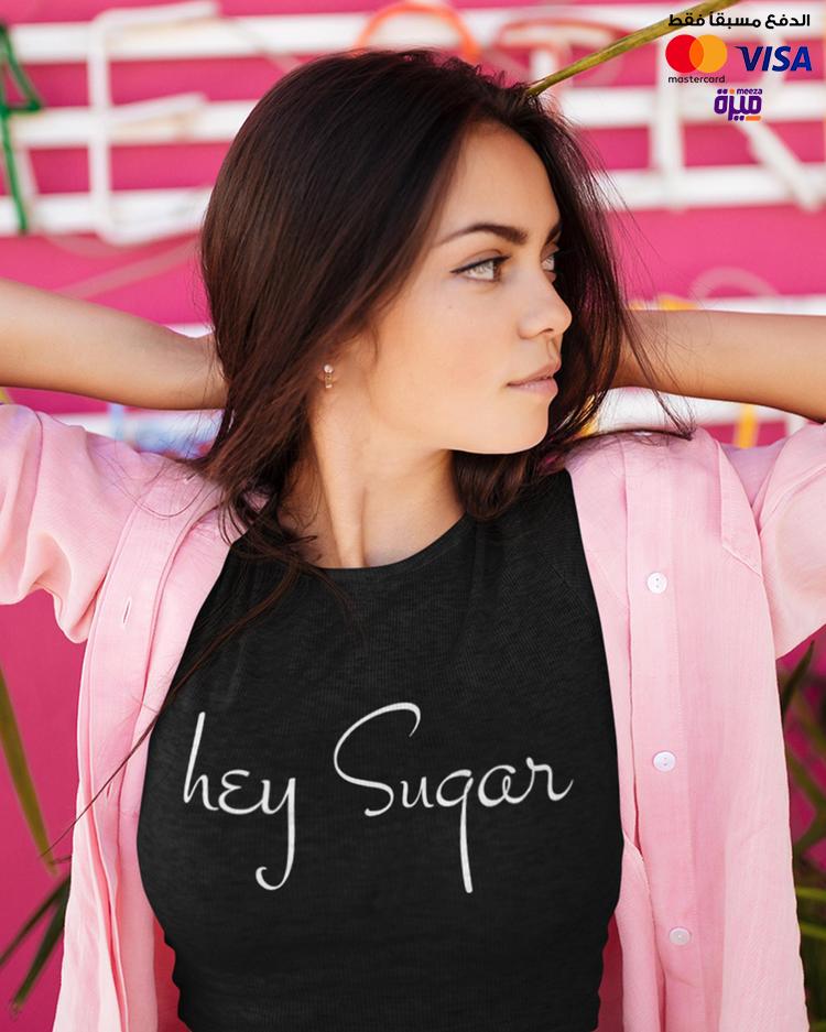 Hey Sugar - Digital Graphics Basic T-shirt black - Ravin 