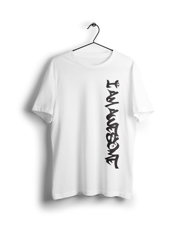 I am Awesome - Digital Graphics Basic T-shirt White - POD