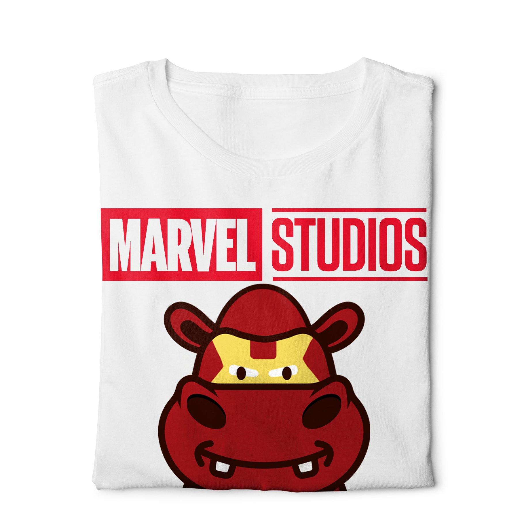 Iron Man Marvel X A Ravin Hippo - Digital Graphics Basic T-shirt White - Ravin 