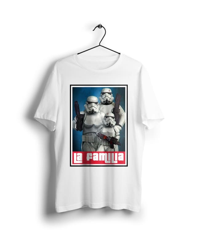 La Familia Star Wars - Digital Graphics Basic T-shirt White - POD