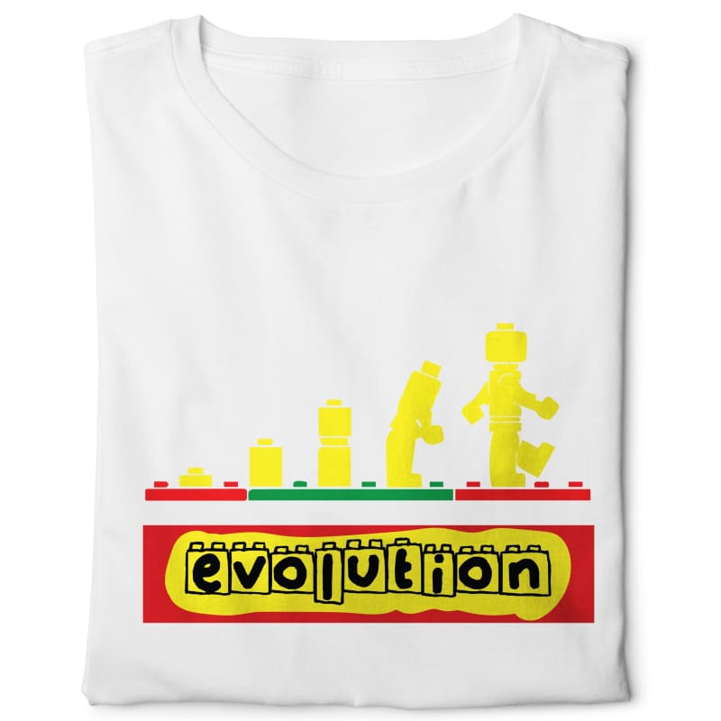 Lego Evolution - Digital Graphics Basic T-shirt White - NAV