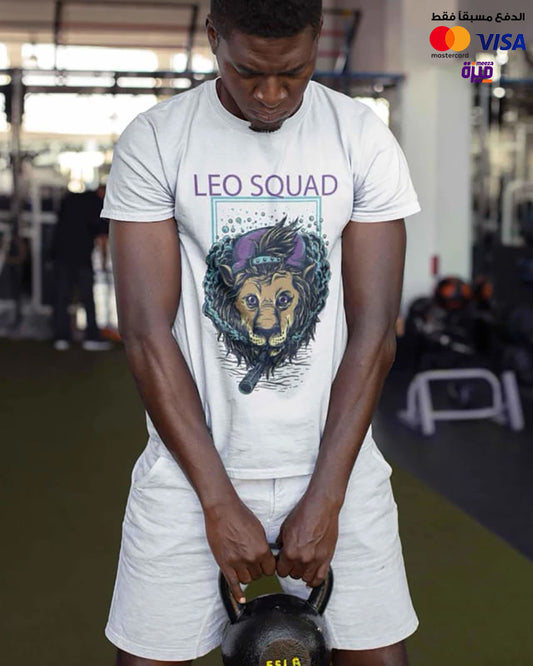 Leo Squad  Boss Digital Graphics Basic T-shirt White