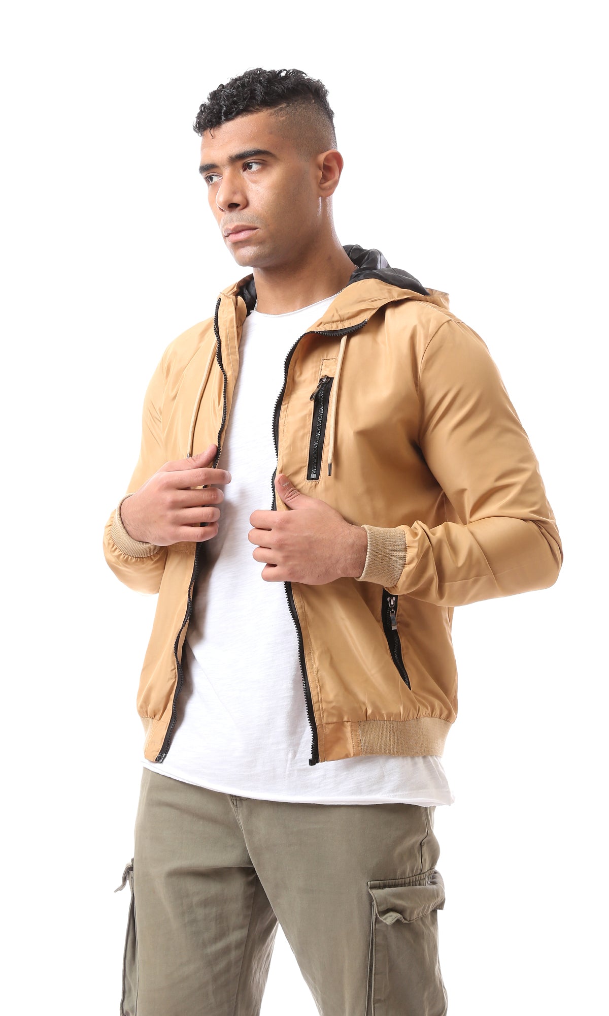 Ribbed on sale bomber jacket