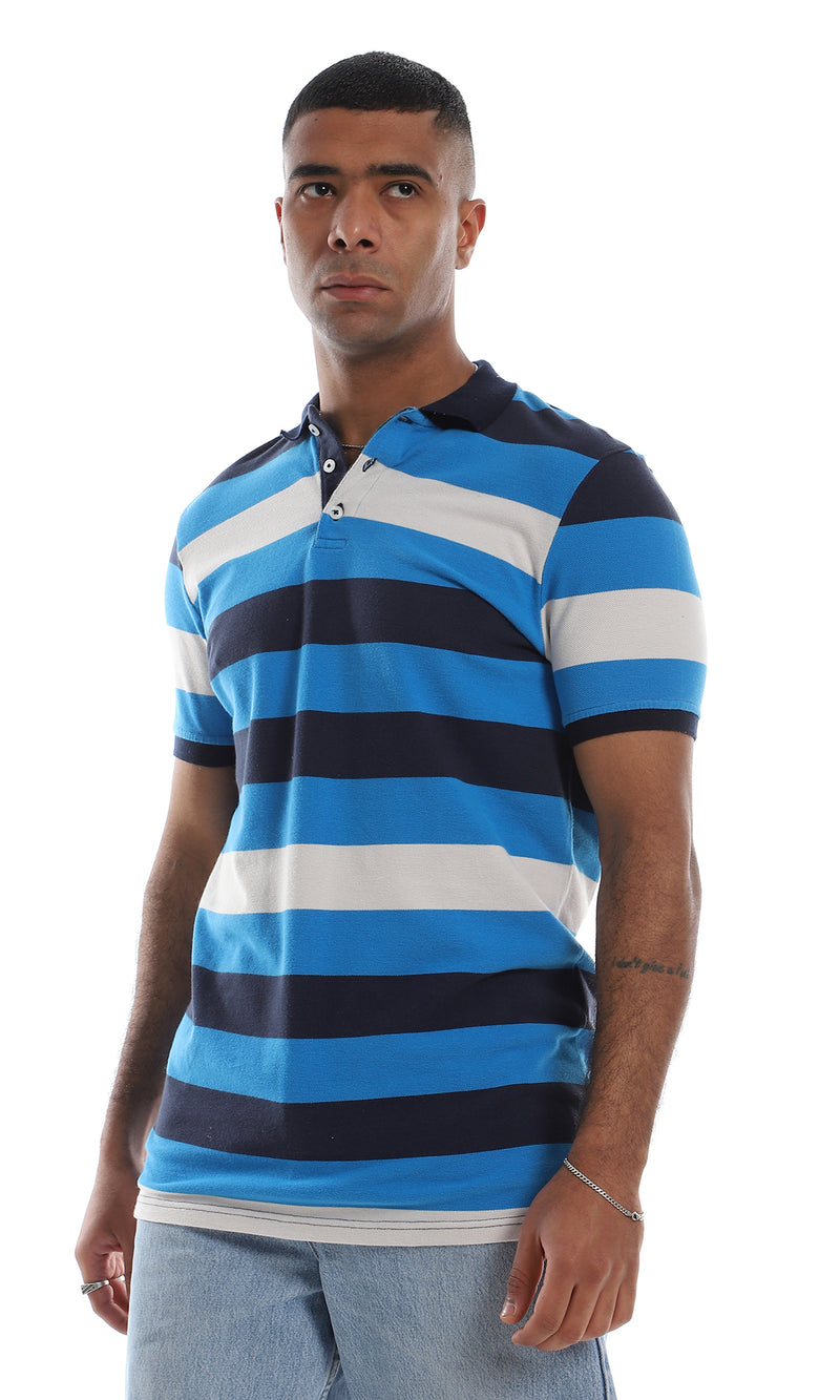 o161042-turn-down-collar-striped-loose-turquoise-navy-blue-polo-shirt-male-polo-shirts