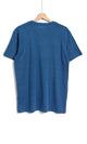 O164008 Heather Blue Classic Self Pattern T-Shirt