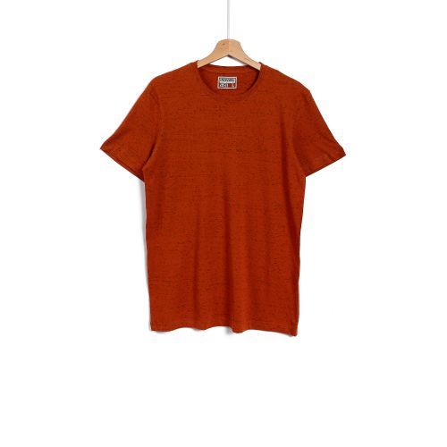 O164009 Classic Self Pattern Heather T-Shirt - Copper