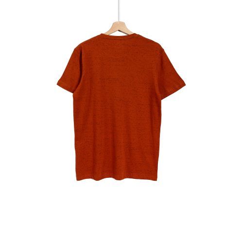 O164009 Classic Self Pattern Heather T-Shirt - Copper