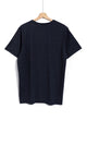 O164617 Basic Short Sleeves Heather Navy Blue T-Shirt