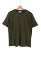 O164621 Plain Basic Solid Patterned T-Shirt - Phthalo Green