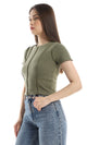 o164635-slip-on-summer-cotton-cap-sleeves-t-shirt-olive-women-short-sleeve-t-shirt