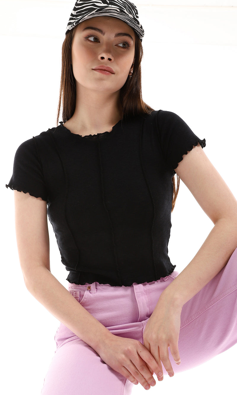 o164641-short-sleeves-lettuce-trim-tee-black-women-short-sleeve-t-shirt