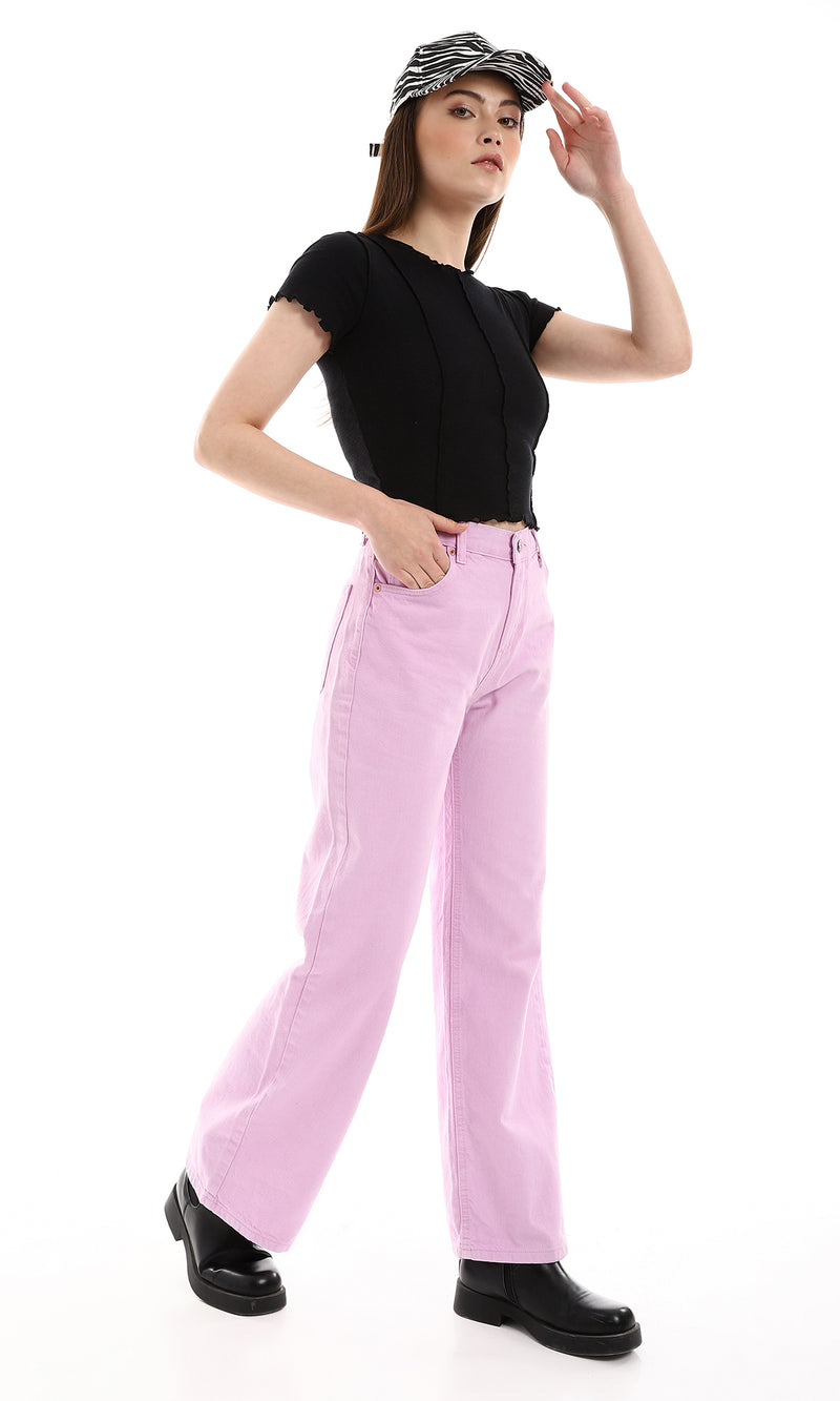 o164641-short-sleeves-lettuce-trim-tee-black-women-short-sleeve-t-shirt