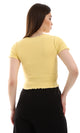o164663-slip-on-yellow-tee-with-stitching-details-women-short-sleeve-t-shirt