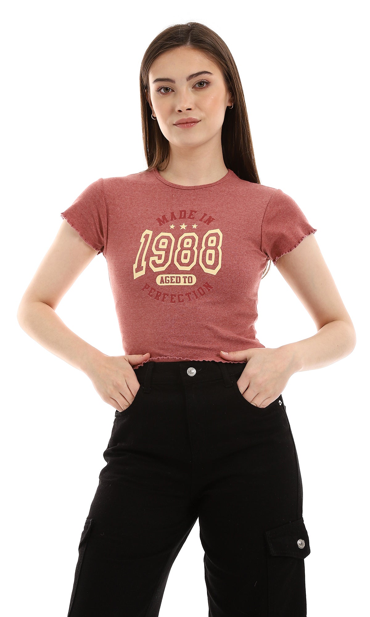 o164667-heather-slip-on-tee-peach-shades-yellow-women-short-sleeve-t-shirt