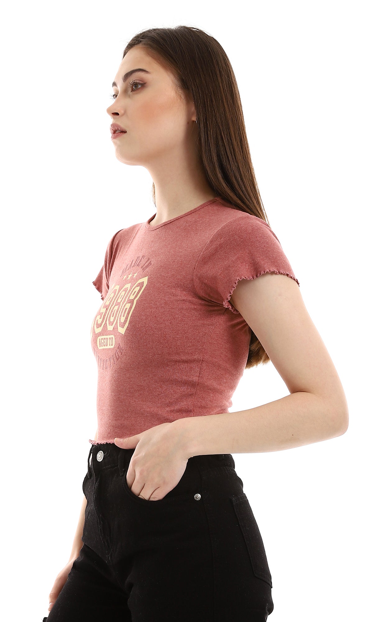 o164667-heather-slip-on-tee-peach-shades-yellow-women-short-sleeve-t-shirt