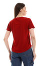 o164684-v-neck-slip-on-burgundy-cotton-tee-women-short-sleeve-t-shirt