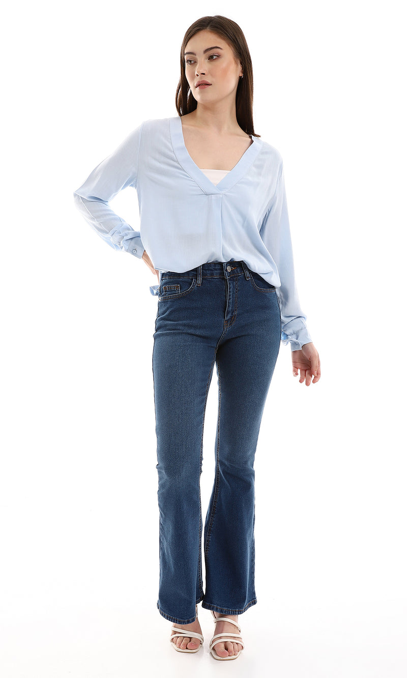 o165020-textured-high-low-baby-blue-blouse-women-long-sleeve-shirt