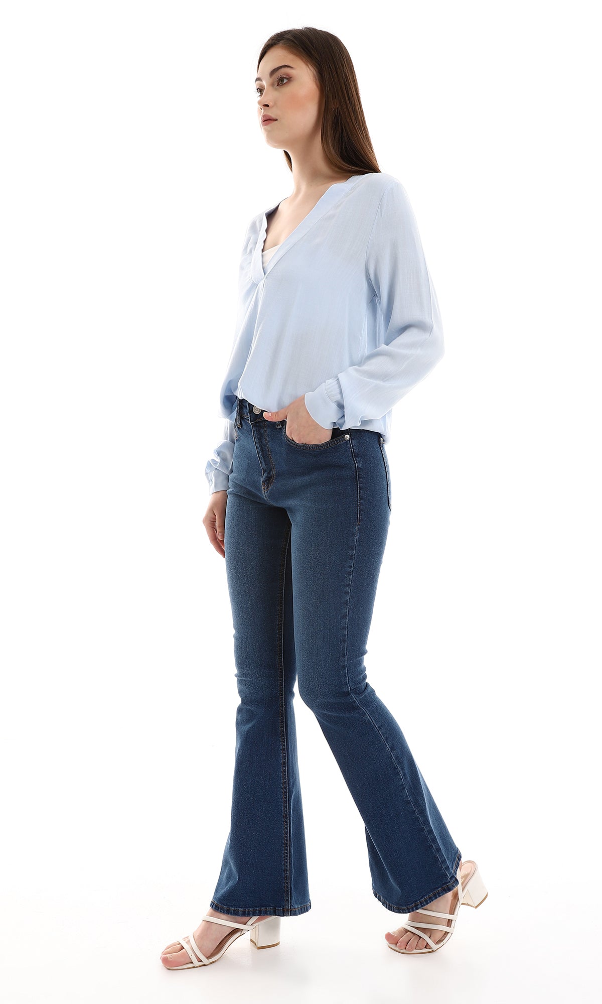 o165020-textured-high-low-baby-blue-blouse-women-long-sleeve-shirt