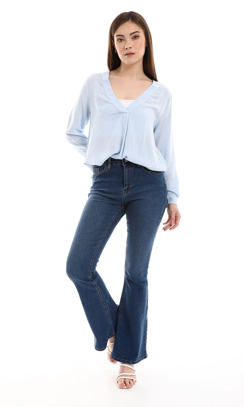 o165020-textured-high-low-baby-blue-blouse-women-long-sleeve-shirt