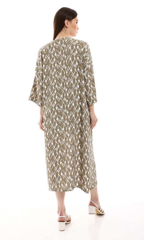 o165311-olive-off-white-open-neckline-long-cardigan-women-cardigan