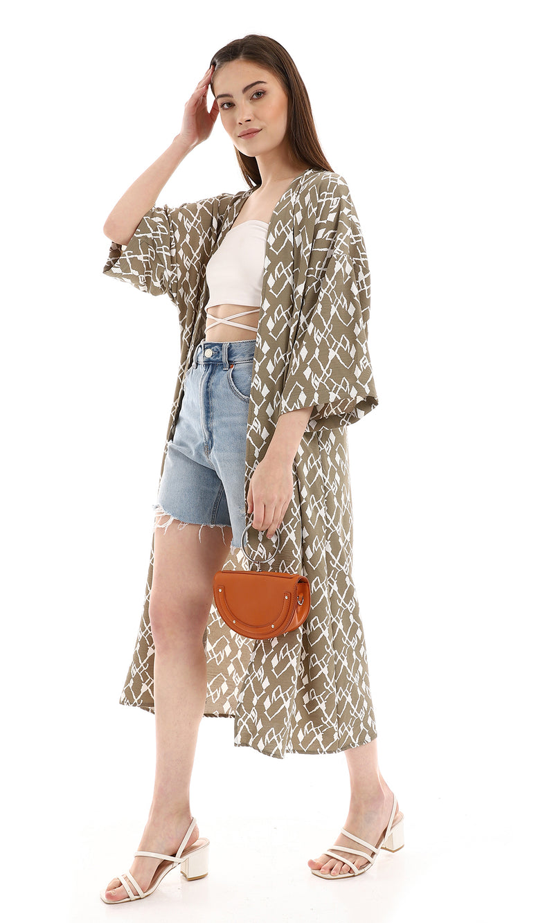 o165311-olive-off-white-open-neckline-long-cardigan-women-cardigan