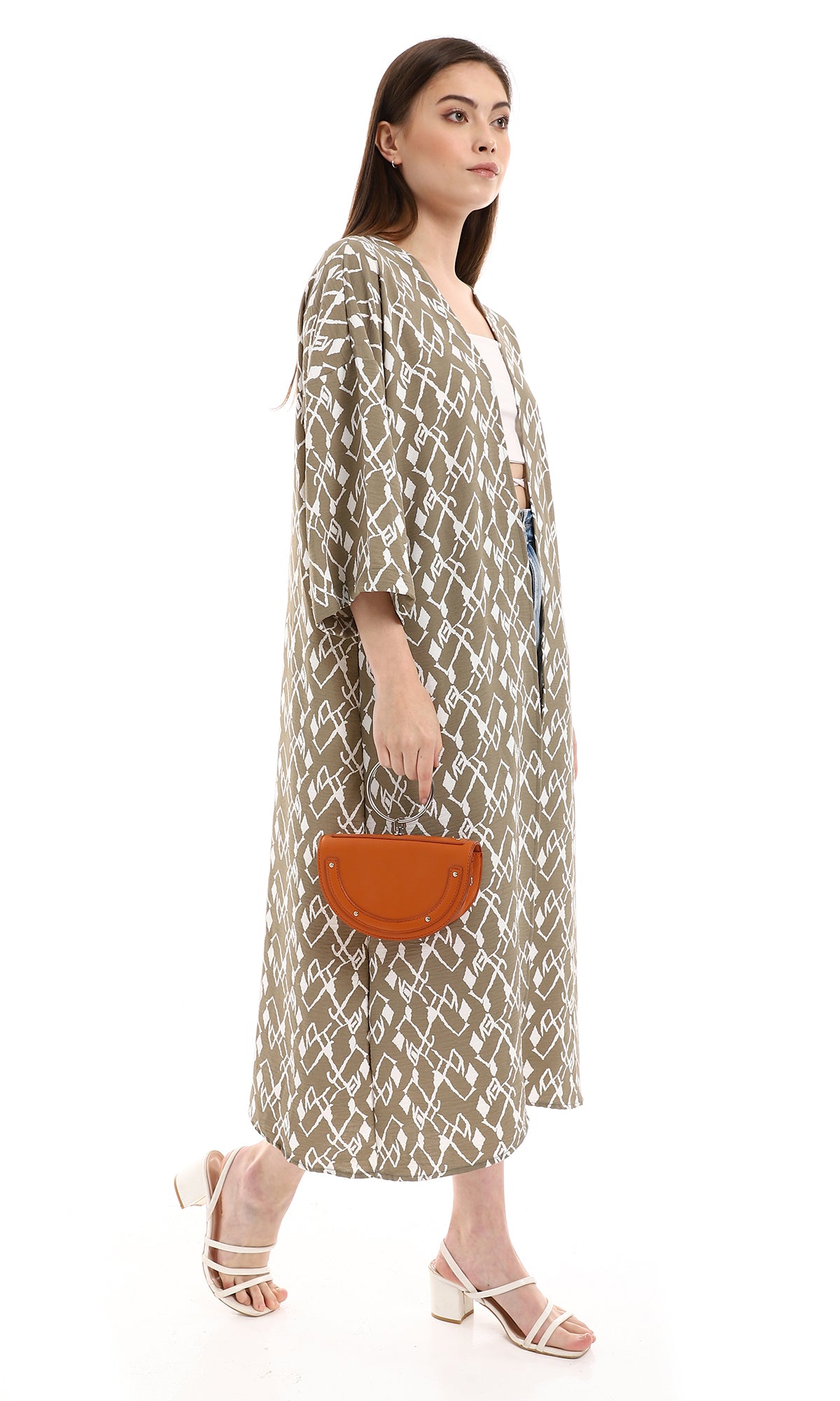 o165311-olive-off-white-open-neckline-long-cardigan-women-cardigan