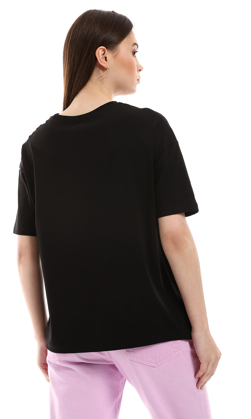 o165818-round-neck-printed-tee-black-white-sky-blue-fuchsia-women-short-sleeve-t-shirt