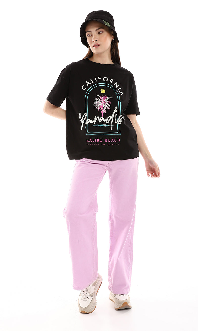 o165818-round-neck-printed-tee-black-white-sky-blue-fuchsia-women-short-sleeve-t-shirt