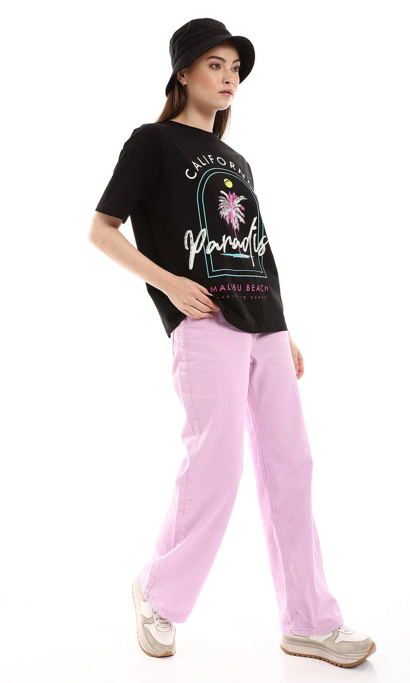 o165818-round-neck-printed-tee-black-white-sky-blue-fuchsia-women-short-sleeve-t-shirt